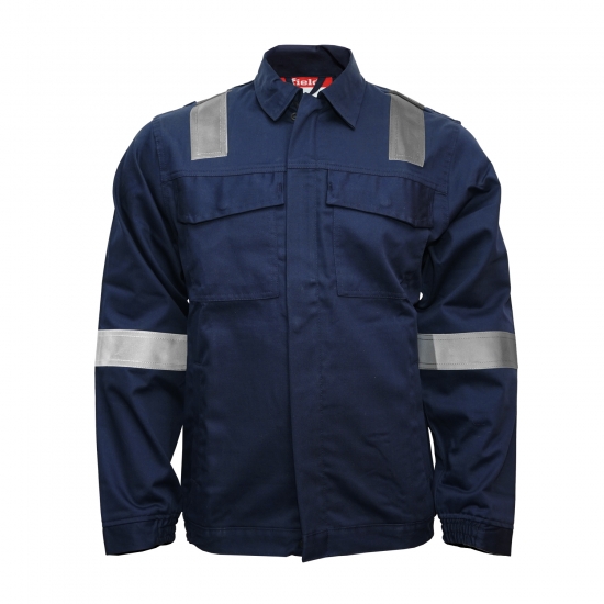 Flame-Retardant & Anti-Static Jacket with Reflective Strips 260g/m² - FOR WEAR
