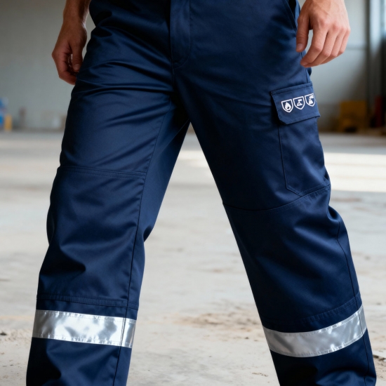 Flame-Retardant & Anti-Static Pants with Reflective Strips 260g/m² - FOR WEAR